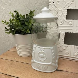 Brand new Target White Gumball Jar